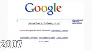 Evolution of Google 1997 - 2020