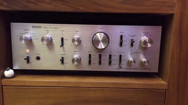 DENON - PMA-501 Hi-Fi stereo integrated amplifier & mission MX5 смотреть онлайн
