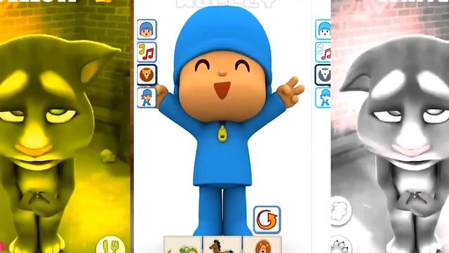 Learn Colours # 12345 Talking Pato and pocoyo Kids Games Fun Learning Colors для детей смотреть онлайн