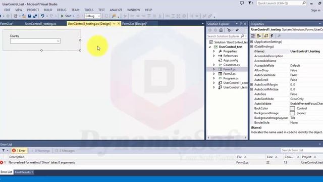 How to create user control in c# winform and use to windows form - C# tutorial смотреть онлайн