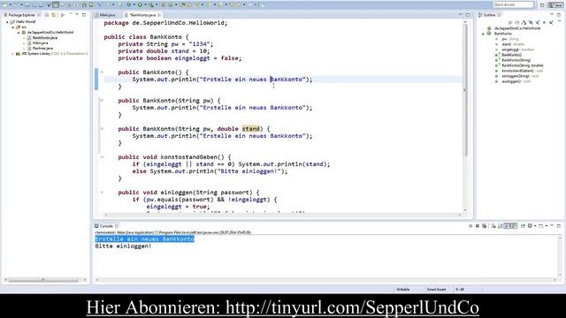 Java Tutorial #18 - Konstruktor (German/HD) смотреть онлайн