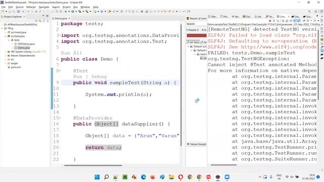 Partially passing the data from Data Provider method using indices attribute (TestNG - Part 37) смотреть онлайн