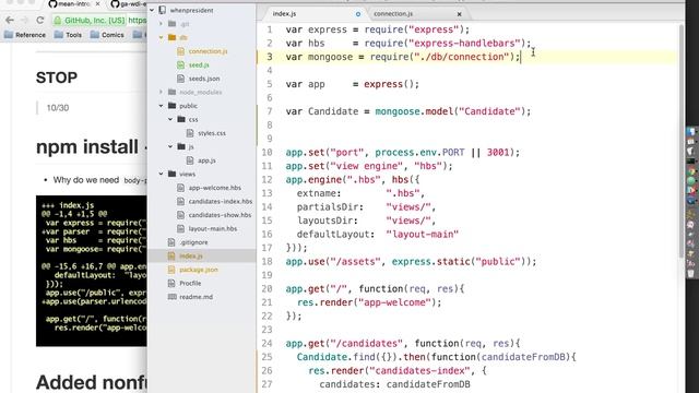 Adding Mongoose to Express смотреть онлайн