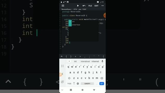 الجافا Java-مصفوفه ثنائيه Array 2D -١-برنامج عكس عناصر المصفوفه Program inverse array 2D . смотреть онлайн