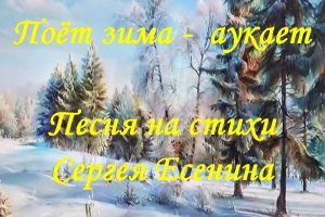 Поёт зима -  аукает