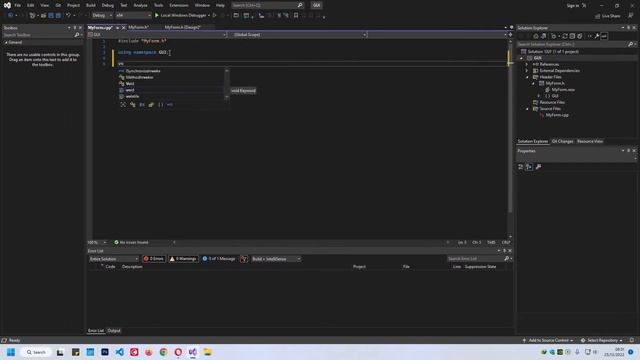Visual Studio 2022 C++ : Make GUI Windows form and open another form смотреть онлайн