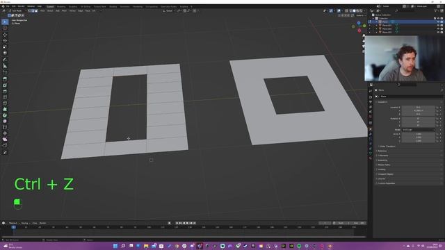 Blender 3.2 - Face Fill Methods - Bridge, Grid смотреть онлайн