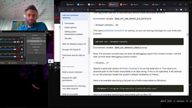 firefox расширение: web-ext, доступ к cookie, элементам CSS класса смотреть онлайн