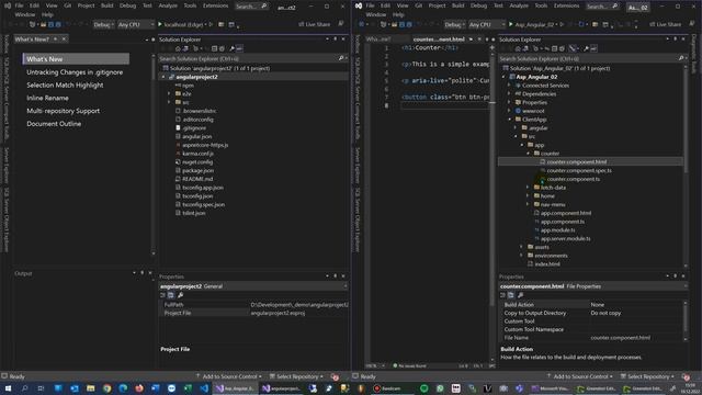 Standalone Angular TypeScript vs Asp Core Angular Project смотреть онлайн