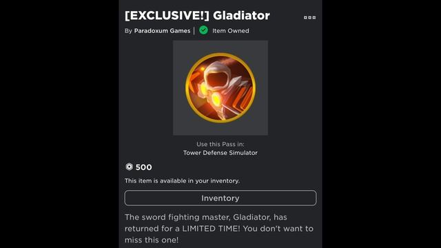 GLADIATOR BACK ON SALE IN TDS! || Roblox Tower Defense Simulator Black Friday Sale смотреть онлайн