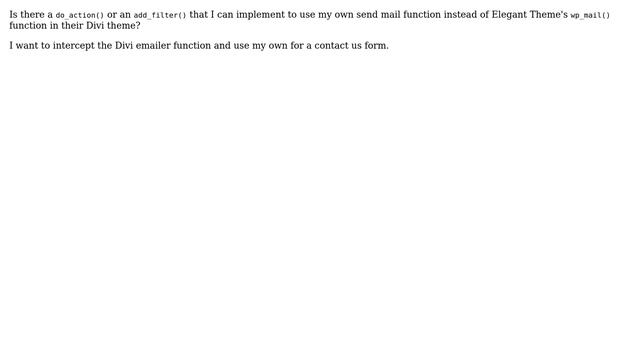 Wordpress: How to override the email function by using filters? смотреть онлайн