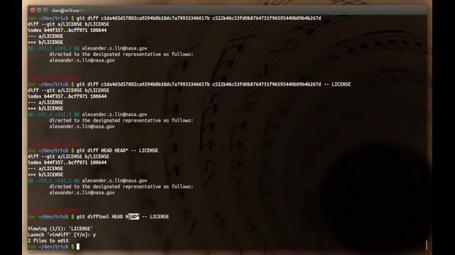 005 Introduction to git diff and git difftool смотреть онлайн