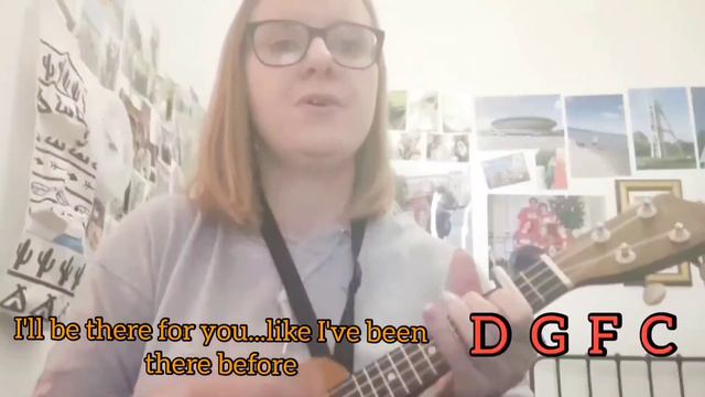 The Rembrandts - I'll be There for You (ukulele cover with lyrics and chords) смотреть онлайн