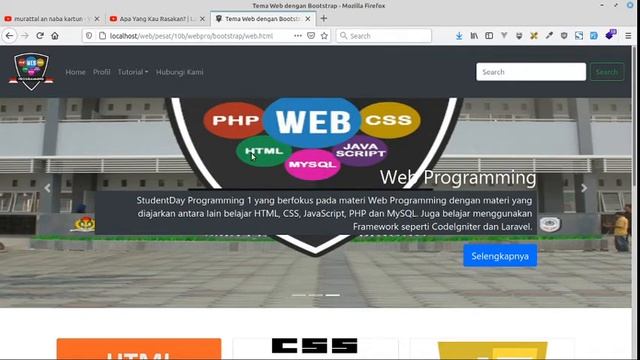 Tugas Membuat Mockup Web dengan Bootstrap V5 смотреть онлайн