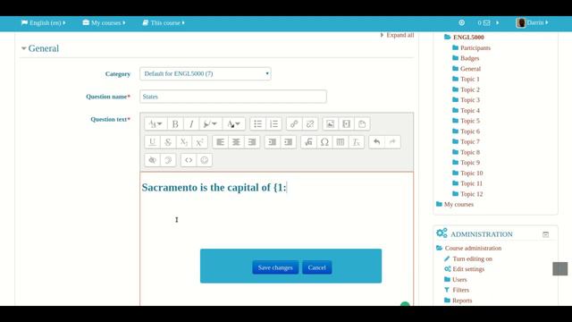 Short Answer Cloze Questions in Moodle смотреть онлайн