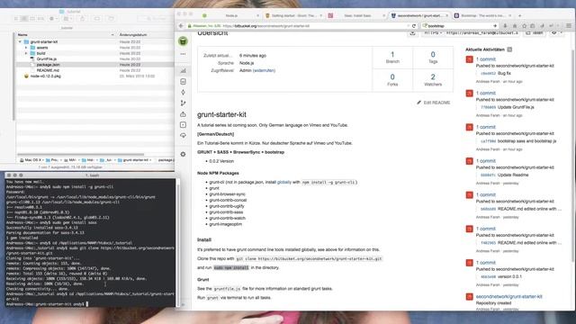 WEB TUTORIAL | Crashkurs GRUNT + SASS + BrowserSync [German / Deutsch] смотреть онлайн