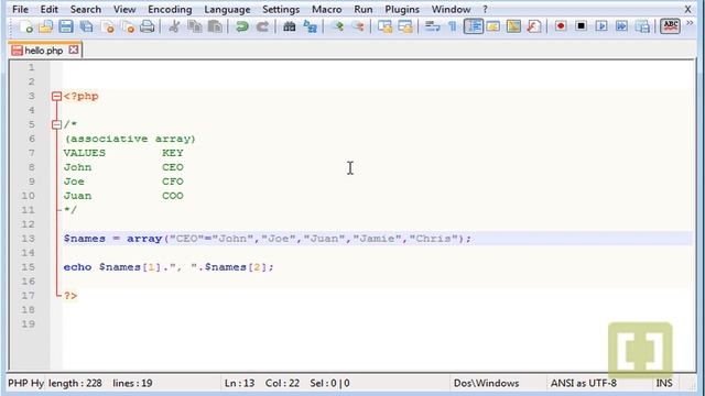 [PHP & MySQL] 12/45 Associative Arrays смотреть онлайн