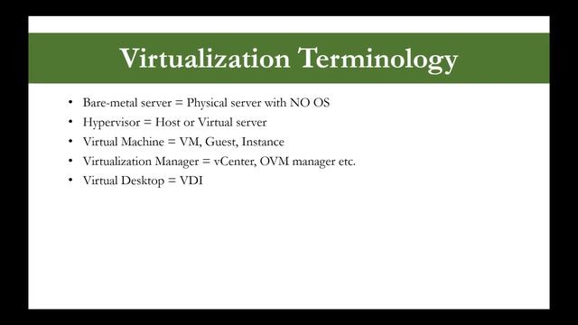 Virtualization Terminology смотреть онлайн