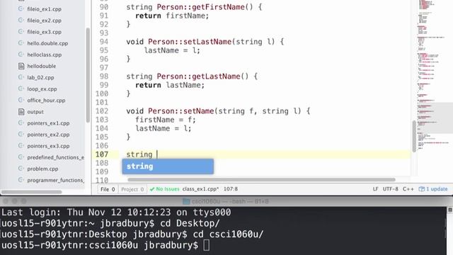 Get and Set Functions in C++ Classes смотреть онлайн