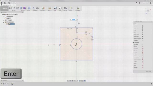 Sketching basics: Adding dimensions - Autodesk Fusion 360 Integrated CAD/CAM/CAE смотреть онлайн