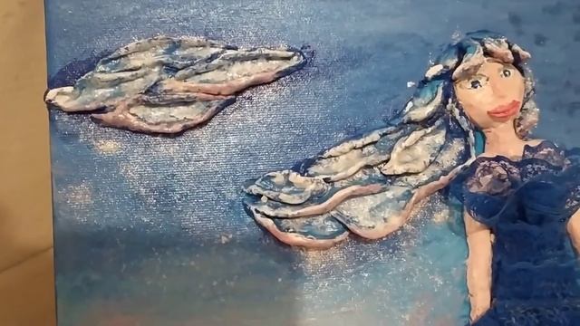 Красивые наши картины из соленого теста,акрила,блёсток,веток,кружев... смотреть онлайн