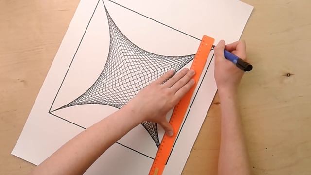 Рисование квадрата с абстрактной сеткой, drawing abstract square with grid смотреть онлайн