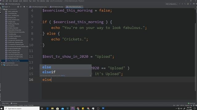 else Statement - PHP - P25 смотреть онлайн