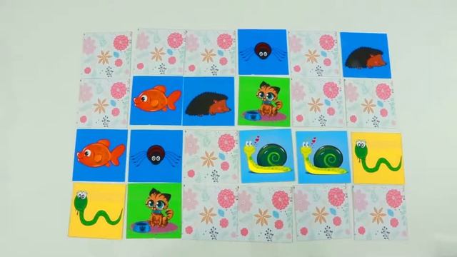 LEARN COLORS With Pets Animals Interactive Game Cards Toy PEXESO #08 смотреть онлайн