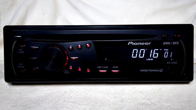 Pioneer DEH-1200MP AM/FM/CD/AUX/MP3 player car stereo смотреть онлайн