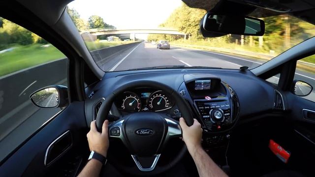 Ford B-Max 1.6 (2017) POV on german Autobahn - Top Speed Drive смотреть онлайн
