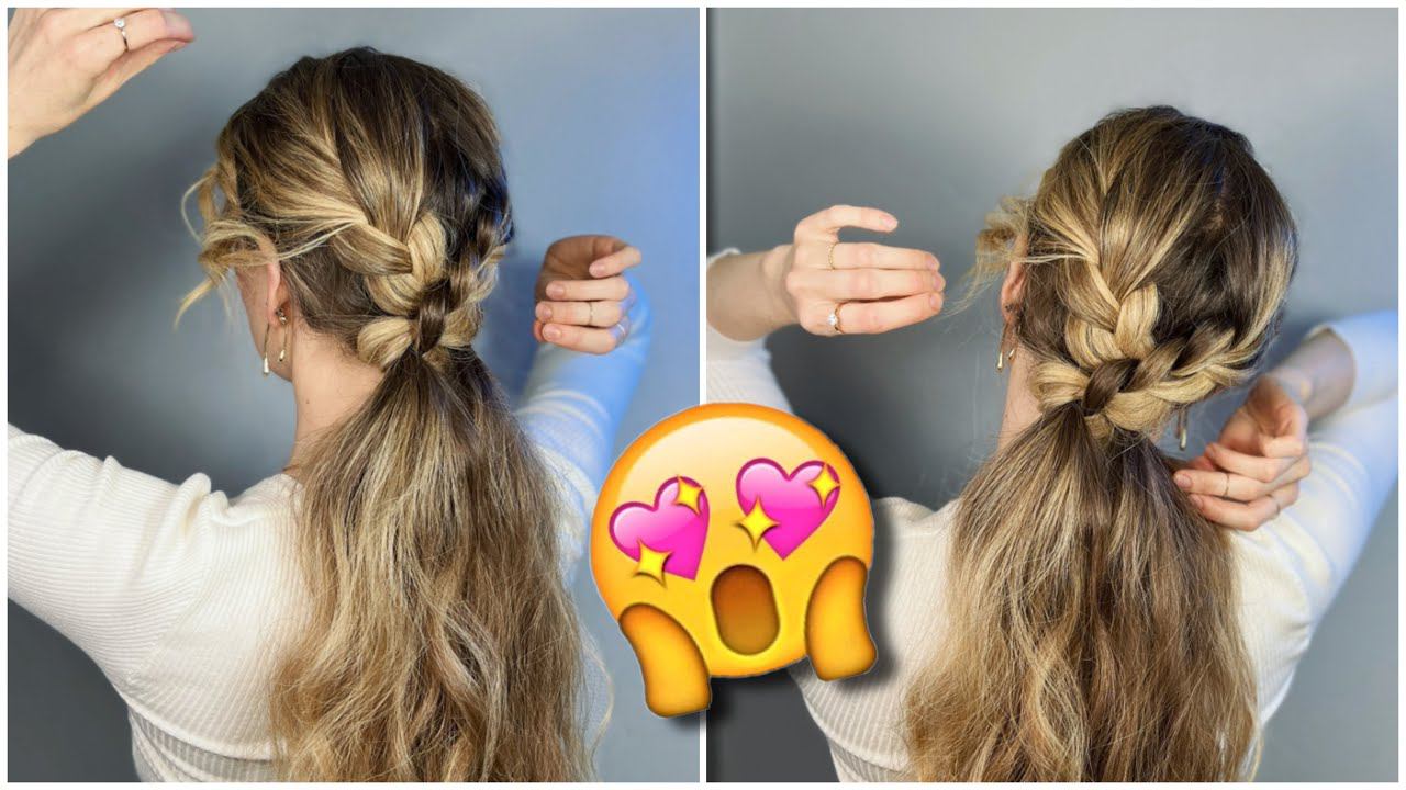 НЕВЕРОЯТНО КРАСИВАЯ ПРИЧЁСКА ВМЕСТО ОБЫЧНОГО ХВОСТА Amazing ponytail hairstyle tutorial смотреть онлайн