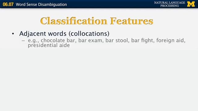 Lecture 41 — Word Sense Disambiguation - Natural Language Processing | Michigan смотреть онлайн