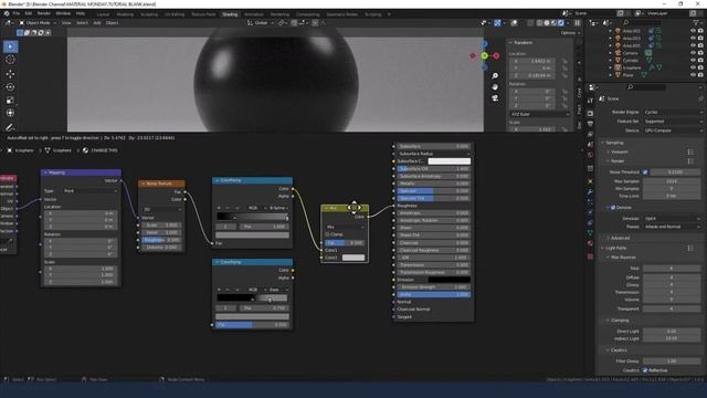 CREATE A PROCEDURAL RUBBER LATEX MATERIAL FOR BLENDER смотреть онлайн