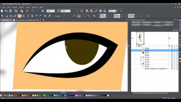 Xara Designer ради Total Drama. Рабочая модель персонажа
