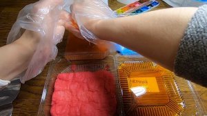 Окрашивание ваты для ватной ёлочной игрушки