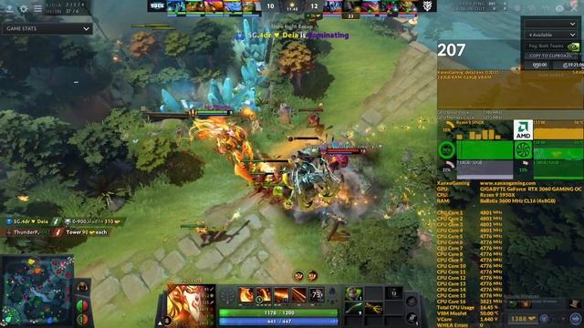 RTX 3060 12GB DOTA 2 1080p/1440p/2160p Ultra FPS + Gameplay смотреть онлайн