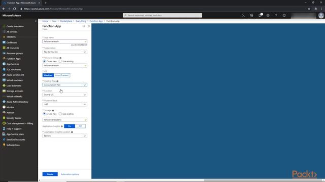 Serverless App Development with Node.js & Azure Functions:Hello World Function| packtpub.com смотреть онлайн