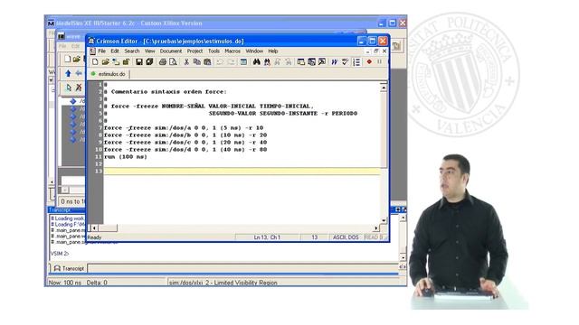 Introducción a la simulación con Xilinx ISE WebPack y Modelsim XE III | | UPV смотреть онлайн