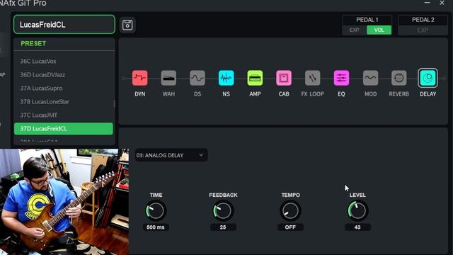 Harley Benton DNAfx GiT Pro Reverb and Delay Playthough NO TALKING смотреть онлайн