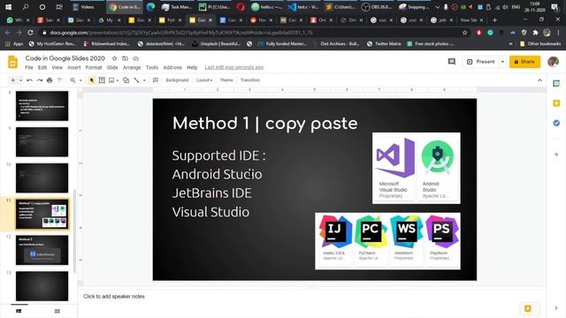 How to add code to Google Slides with Syntax Highlight смотреть онлайн