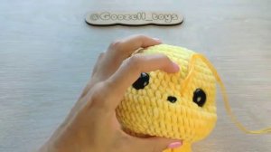 Амигуруми крючком. Как сделать утяжку мордочки вязаной игрушке