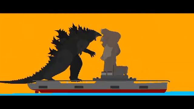 Godzilla VS. Kong Aircraft Carrier Fight (Stick Nodes) смотреть онлайн
