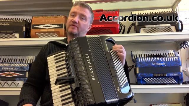 Scandalli Air MIDI Accordion Musictech Digibeat - Built In Sounds & Rhythms Electronic Bass Sounds