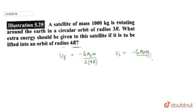 A satellite of mass `1000 kg` is rotating around the earth in a circular orbit of radius `3R`. What смотреть онлайн