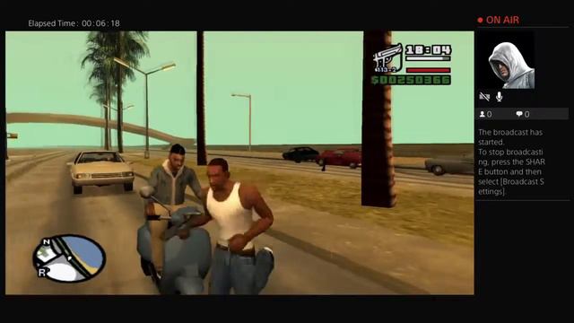 pitbull-J251's Live PS4 Playing GTA San Andreas смотреть онлайн