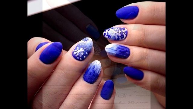 Белый с синим маникюр ? ДИЗАЙН НОГТЕЙ ИДЕИ ? ТРЕНДЫ И НОВИНКИ МАНИКЮРА смотреть онлайн