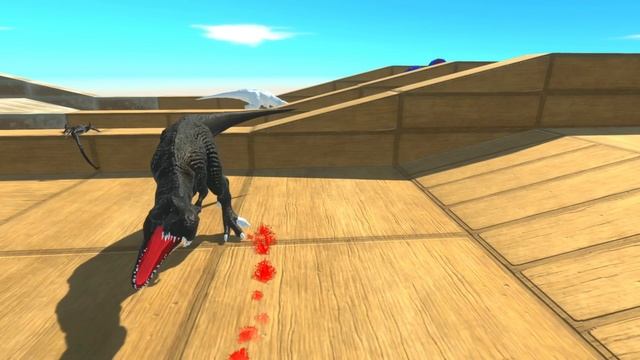 DARK T-REX vs DINOSAURS ATTACK RACE HUNTING - Animal Revolt Battle Simulator смотреть онлайн