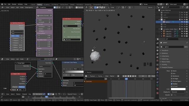 [Demo] Collision Detection in Blender Geometry Nodes using Animation Nodes; noding-product смотреть онлайн