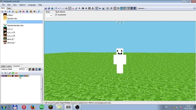 MCSkin3D Программа для создание скина В Minecraft смотреть онлайн