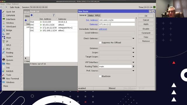 WireGuard RouterOS 7 + OSPF